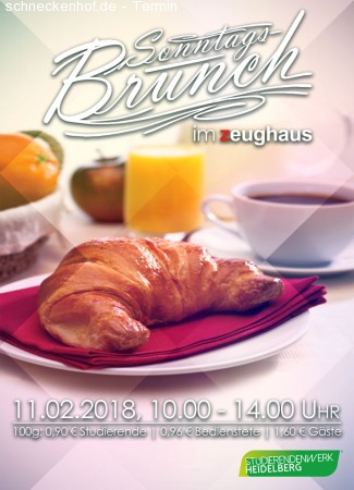 Faschingsbrunch in der zeughaus-Mensa Werbeplakat