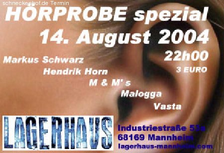 hörprobe - spezial!!! Werbeplakat