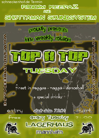 top a top tuesday Werbeplakat