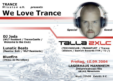 we love trance talla 2xlc Werbeplakat
