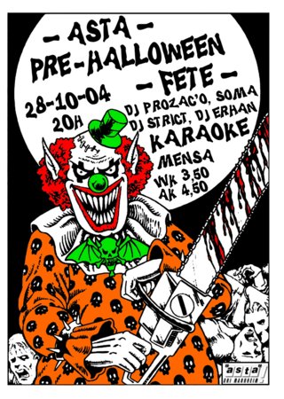 AStA Halloween-Party Werbeplakat