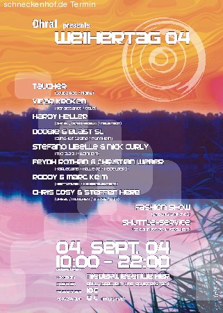 Ohral Pres. Weihertag Werbeplakat