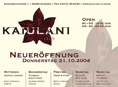 Eröffnung Werbeplakat