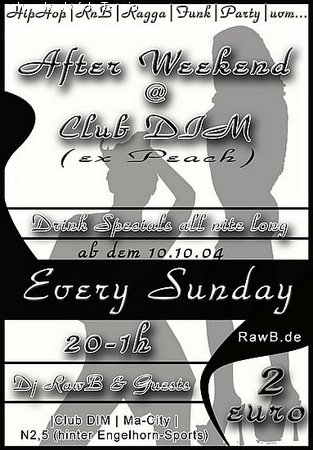 After Weekend Werbeplakat