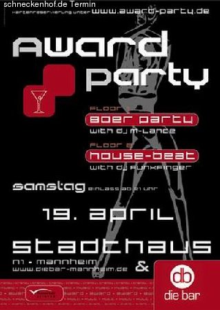 Award-Party Werbeplakat