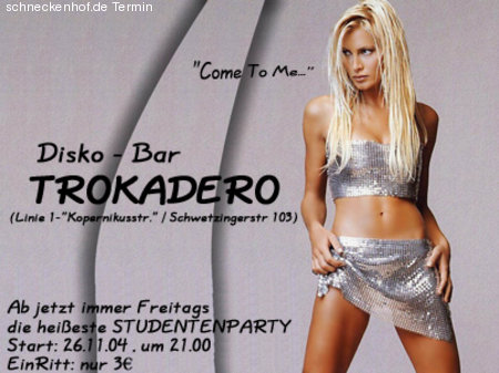 Studentenparty Werbeplakat