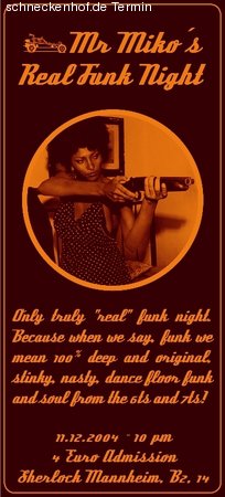 Mr Miko 's Real Funk Night Werbeplakat