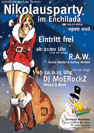 Nikolausparty Werbeplakat