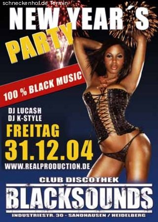 New years Party Werbeplakat