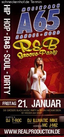 R&B Groove Party Werbeplakat