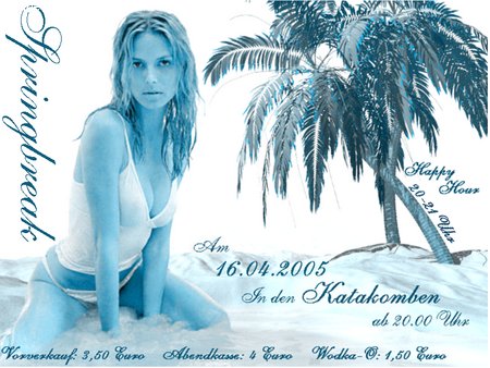 Spring Break Werbeplakat