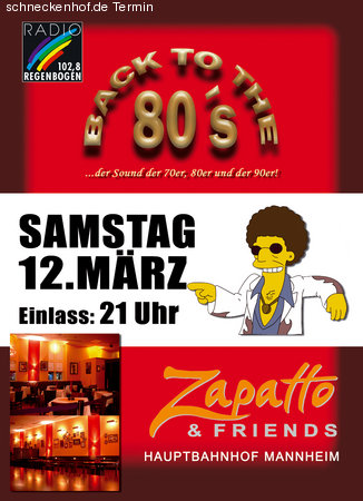 Back to the 80's Werbeplakat
