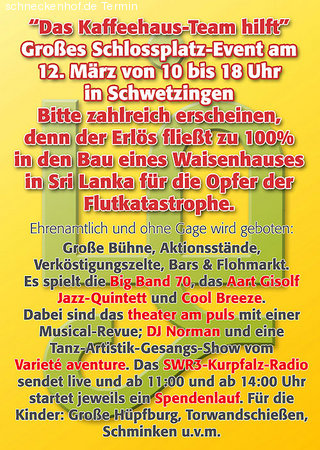 Großes Schlossplatz-Event Werbeplakat