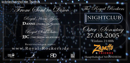 The Royal Rockers - Nightclub Werbeplakat