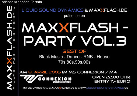 MaxXflashparty Vol.3 Werbeplakat