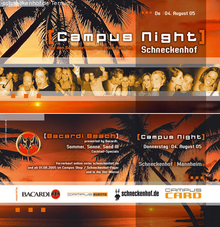 Campus Night Werbeplakat