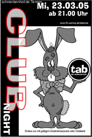 Osterhasi-Clubnight Werbeplakat