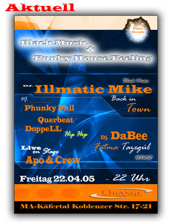 House & Black Musik Feeling Werbeplakat