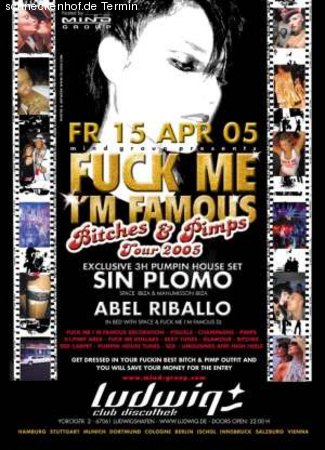 Fuck me I am famous Tour 2005 Werbeplakat