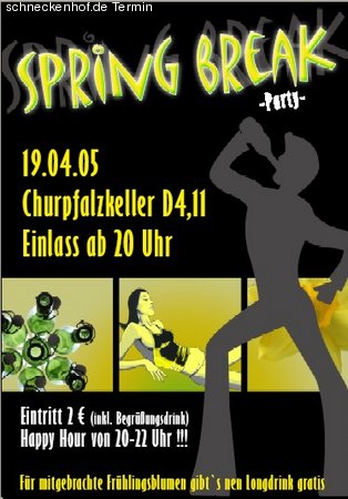 Spring Break Werbeplakat