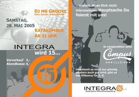 JubiläumsParty Werbeplakat