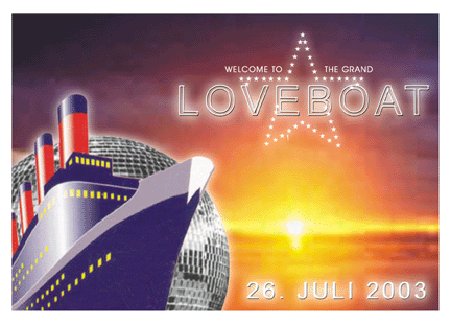 Loveboat - Dancing on the Rhine Werbeplakat