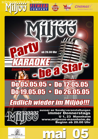 Karaoke Party Werbeplakat