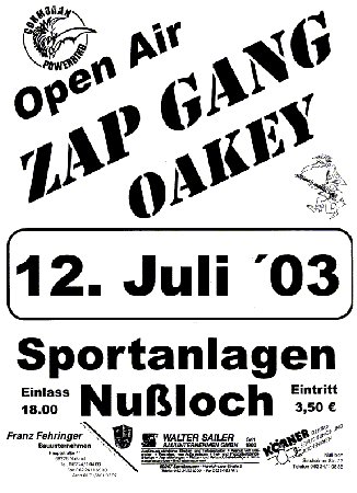 Open Air Festival Werbeplakat