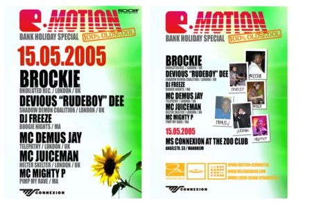 :e:Motion Oldskool Special Werbeplakat