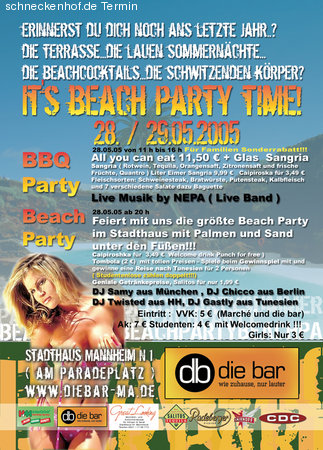 Stadthaus Begrüßungspar-Beach Werbeplakat