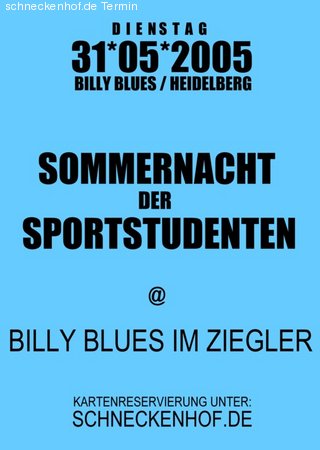 Sommernacht der Sportstudenten Werbeplakat
