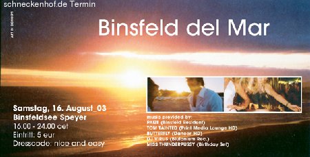 Binsfeld del Mar Werbeplakat
