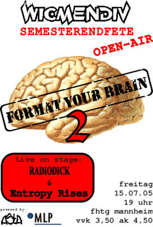 Semesterendfete - Open Air Werbeplakat