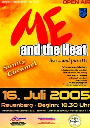 Open Air mit Me and the Heat Werbeplakat