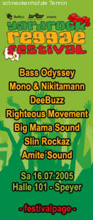 Yardrock Reggae Festival Werbeplakat