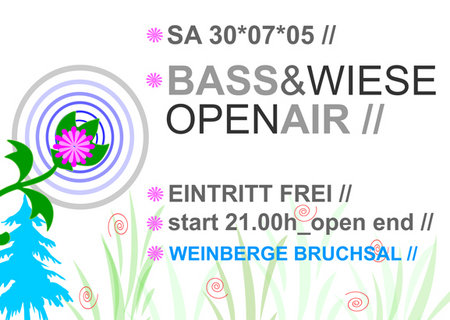bass & wiese open air  Werbeplakat