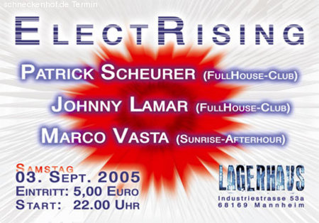 We Love Trance / Electricing Werbeplakat