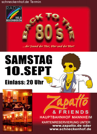 Back to the 80's Werbeplakat