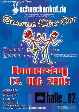 Semester Kick Off HD Werbeplakat