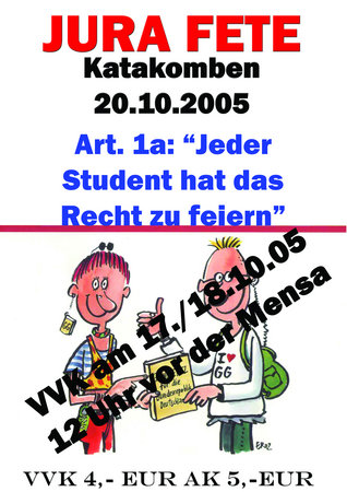 Jura-Fete - Die 1.Fete Werbeplakat