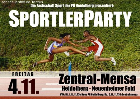PH Sportlerparty Werbeplakat