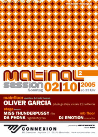 Matinal ² Session Werbeplakat