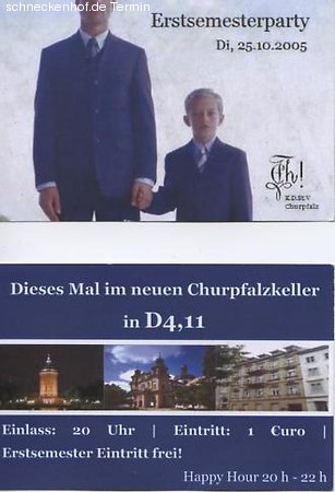 Erstsemesterparty Werbeplakat