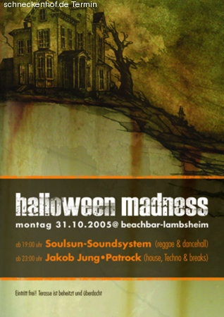 Halloween Madness Party Werbeplakat