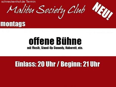 offene Bühne Werbeplakat