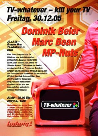 TV- whatever- kill your TV Werbeplakat