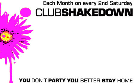 ClubShakeDown Werbeplakat