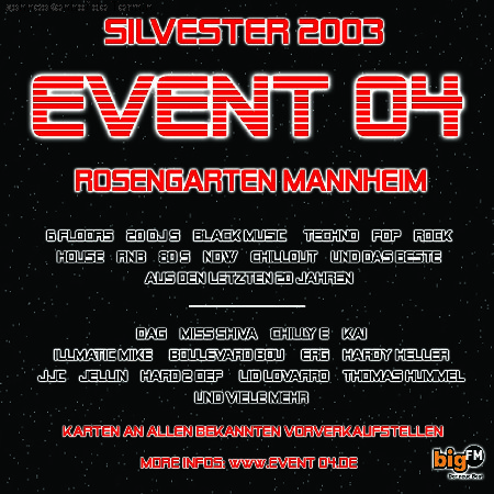EVENT 04 / Silvester Werbeplakat
