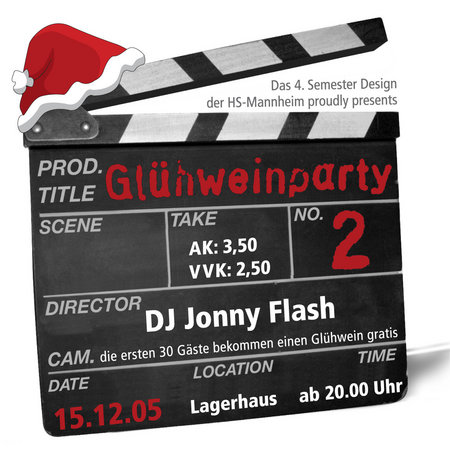 Glühweinparty Werbeplakat