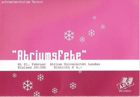 Atriumsfete Werbeplakat